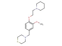 4-[3-methoxy-4-(2-piperidin-1-ylethoxy)benzyl]thiomorpholine