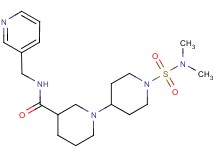 1'-[(dimethylamino)sulfonyl]-N-(pyridin-3-ylmethyl)-1,4'-bipiperidine-3-carboxamide
