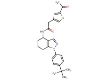 2-(5-acetyl-3-thienyl)-N-[1-(4-tert-butylphenyl)-4,5,6,7-tetrahydro-1H-indazol-4-yl]acetamide