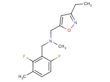 (2,6-difluoro-3-methylbenzyl)[(3-ethylisoxazol-5-yl)methyl]methylamine