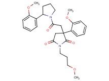 3-(2-methoxyphenyl)-3-{2-[2-(2-methoxyphenyl)-1-pyrrolidinyl]-2-oxoethyl}-1-(3-methoxypropyl)-2,5-pyrrolidinedione