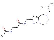N~3~-acetyl-N~1~-[(5-isobutyl-5,6,7,8-tetrahydro-4H-pyrazolo[1,5-a][1,4]diazepin-2-yl)methyl]-beta-alaninamide