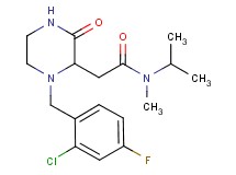 2-[1-(2-chloro-4-fluorobenzyl)-3-oxo-2-piperazinyl]-N-isopropyl-N-methylacetamide