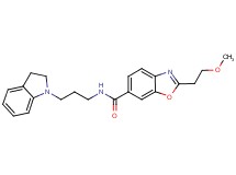 N-[3-(2,3-dihydro-1H-indol-1-yl)propyl]-2-(2-methoxyethyl)-1,3-benzoxazole-6-carboxamide