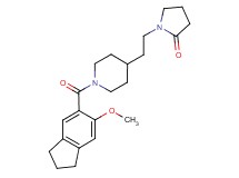 1-(2-{1-[(6-methoxy-2,3-dihydro-1H-inden-5-yl)carbonyl]-4-piperidinyl}ethyl)-2-pyrrolidinone