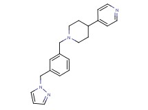 4-{1-[3-(1H-pyrazol-1-ylmethyl)benzyl]piperidin-4-yl}pyridine
