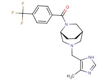 (1S*,5R*)-3-[(4-methyl-1H-imidazol-5-yl)methyl]-6-[4-(trifluoromethyl)benzoyl]-3,6-diazabicyclo[3.2.2]nonane