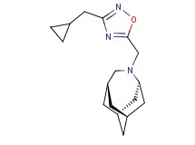 (1R*,3s,6r,8S*)-4-{[3-(cyclopropylmethyl)-1,2,4-oxadiazol-5-yl]methyl}-4-azatricyclo[4.3.1.1~3,8~]undecane