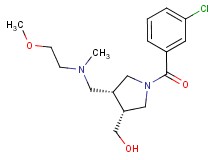 ((3R*,4R*)-1-(3-chlorobenzoyl)-4-{[(2-methoxyethyl)(methyl)amino]methyl}pyrrolidin-3-yl)methanol
