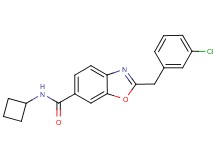 2-(3-chlorobenzyl)-N-cyclobutyl-1,3-benzoxazole-6-carboxamide