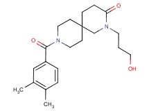 9-(3,4-dimethylbenzoyl)-2-(3-hydroxypropyl)-2,9-diazaspiro[5.5]undecan-3-one