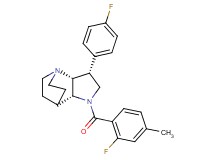 (3R*,3aR*,7aR*)-1-(2-fluoro-4-methylbenzoyl)-3-(4-fluorophenyl)octahydro-4,7-ethanopyrrolo[3,2-b]pyridine