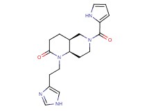(4aS*,8aR*)-1-[2-(1H-imidazol-4-yl)ethyl]-6-(1H-pyrrol-2-ylcarbonyl)octahydro-1,6-naphthyridin-2(1H)-one