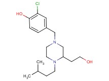 2-chloro-4-{[3-(2-hydroxyethyl)-4-(3-methylbutyl)-1-piperazinyl]methyl}phenol