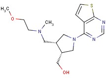 ((3R*,4R*)-4-{[(2-methoxyethyl)(methyl)amino]methyl}-1-thieno[2,3-d]pyrimidin-4-ylpyrrolidin-3-yl)methanol