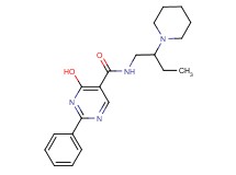 4-hydroxy-2-phenyl-N-(2-piperidin-1-ylbutyl)pyrimidine-5-carboxamide