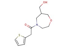 [4-(2-thienylacetyl)-1,4-oxazepan-6-yl]methanol