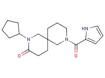2-cyclopentyl-8-(1H-pyrrol-2-ylcarbonyl)-2,8-diazaspiro[5.5]undecan-3-one