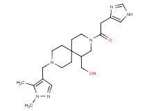 [9-[(1,5-dimethyl-1H-pyrazol-4-yl)methyl]-3-(1H-imidazol-4-ylacetyl)-3,9-diazaspiro[5.5]undec-1-yl]methanol
