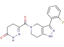 6-{[3-(2-fluorophenyl)-1,4,6,7-tetrahydro-5H-pyrazolo[4,3-c]pyridin-5-yl]carbonyl}-4,5-dihydropyridazin-3(2H)