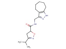 N-(1,4,5,6,7,8-hexahydrocyclohepta[c]pyrazol-3-ylmethyl)-3-isopropyl-4,5-dihydroisoxazole-5-carboxamide