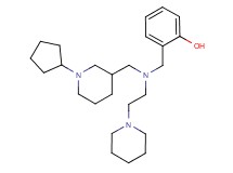 2-({[(1-cyclopentyl-3-piperidinyl)methyl][2-(1-piperidinyl)ethyl]amino}methyl)phenol