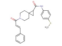N-[4-(methylthio)phenyl]-6-[(2E)-3-phenyl-2-propenoyl]-6-azaspiro[2.5]octane-1-carboxamide