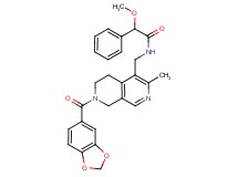 N-{[7-(1,3-benzodioxol-5-ylcarbonyl)-3-methyl-5,6,7,8-tetrahydro-2,7-naphthyridin-4-yl]methyl}-2-methoxy-2-phenylacetamide