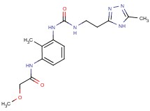 2-methoxy-N-{2-methyl-3-[({[2-(5-methyl-4H-1,2,4-triazol-3-yl)ethyl]amino}carbonyl)amino]phenyl}acetamide