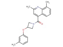 2,8-dimethyl-4-{[3-(3-methylphenoxy)-1-azetidinyl]carbonyl}quinoline
