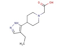[4-(4-ethyl-1H-pyrazol-5-yl)piperidin-1-yl]acetic acid