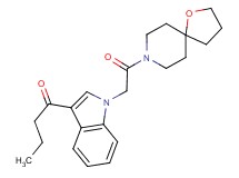 1-{1-[2-(1-oxa-8-azaspiro[4.5]dec-8-yl)-2-oxoethyl]-1H-indol-3-yl}-1-butanone