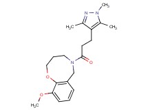 10-methoxy-5-[3-(1,3,5-trimethyl-1H-pyrazol-4-yl)propanoyl]-3,4,5,6-tetrahydro-2H-1,5-benzoxazocine