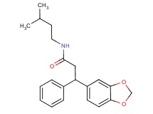 3-(1,3-benzodioxol-5-yl)-N-(3-methylbutyl)-3-phenylpropanamide