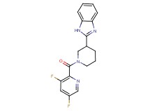 2-{1-[(3,5-difluoro-2-pyridinyl)carbonyl]-3-piperidinyl}-1H-benzimidazole