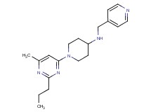 1-(6-methyl-2-propylpyrimidin-4-yl)-N-(pyridin-4-ylmethyl)piperidin-4-amine