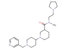 N-methyl-1'-(pyridin-3-ylmethyl)-N-(2-pyrrolidin-1-ylethyl)-1,4'-bipiperidine-3-carboxamide