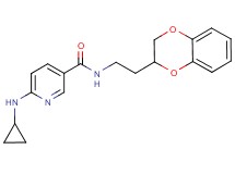 6-(cyclopropylamino)-N-[2-(2,3-dihydro-1,4-benzodioxin-2-yl)ethyl]nicotinamide