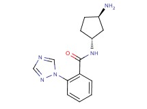 N-[rel-(1R,3R)-3-aminocyclopentyl]-2-(1H-1,2,4-triazol-1-yl)benzamide hydrochloride