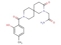 2-[9-(2-hydroxy-4-methylbenzoyl)-3-oxo-2,9-diazaspiro[5.5]undec-2-yl]acetamide