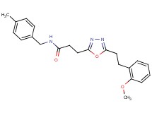 3-{5-[2-(2-methoxyphenyl)ethyl]-1,3,4-oxadiazol-2-yl}-N-(4-methylbenzyl)propanamide