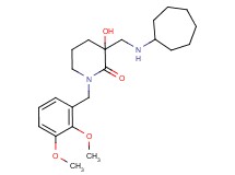3-[(cycloheptylamino)methyl]-1-(2,3-dimethoxybenzyl)-3-hydroxypiperidin-2-one
