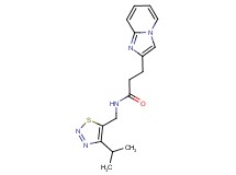 3-imidazo[1,2-a]pyridin-2-yl-N-[(4-isopropyl-1,2,3-thiadiazol-5-yl)methyl]propanamide