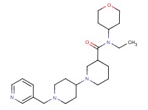 N-ethyl-1'-(pyridin-3-ylmethyl)-N-(tetrahydro-2H-pyran-4-yl)-1,4'-bipiperidine-3-carboxamide