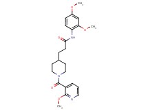 N-(2,4-dimethoxyphenyl)-3-{1-[(2-methoxy-3-pyridinyl)carbonyl]-4-piperidinyl}propanamide