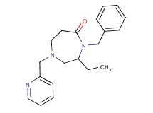 4-benzyl-3-ethyl-1-(2-pyridinylmethyl)-1,4-diazepan-5-one