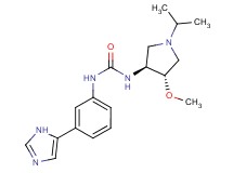 N-[3-(1H-imidazol-5-yl)phenyl]-N'-[(3S*,4S*)-1-isopropyl-4-methoxypyrrolidin-3-yl]urea