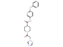 N-(6-phenoxy-3-pyridinyl)-1-(1H-1,2,4-triazol-1-ylacetyl)-4-piperidinecarboxamide