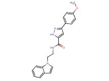 N-[2-(1H-indol-1-yl)ethyl]-3-(4-methoxyphenyl)-1H-pyrazole-5-carboxamide