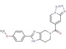 7-{[2-(4-methoxyphenyl)-1,4,6,7-tetrahydro-5H-imidazo[4,5-c]pyridin-5-yl]carbonyl}tetrazolo[1,5-a]pyridine